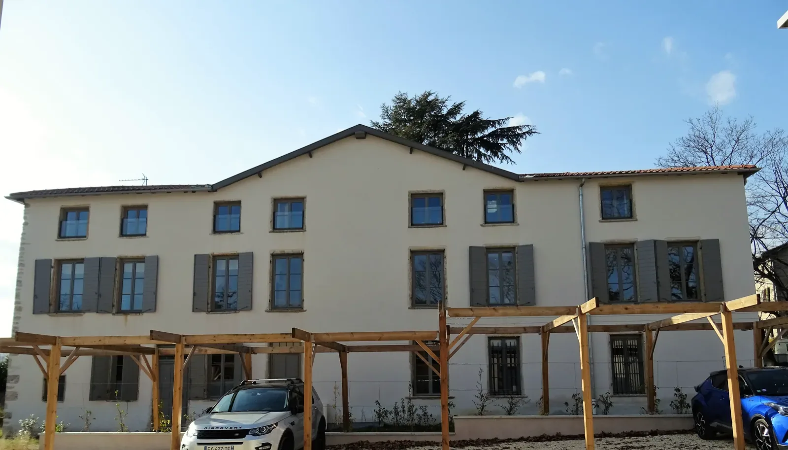 Crépi de façade dans l'Indre-et-Loire